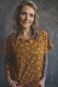 woman modelling yellow dress