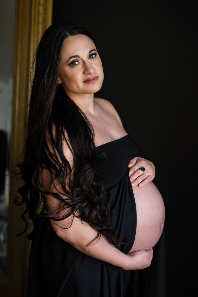 maternity boudoir portrait